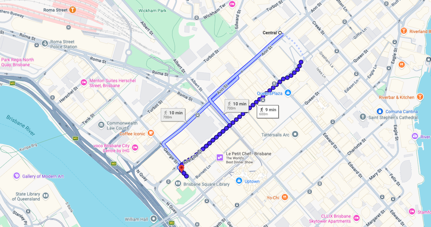 266 George Street Brisbane City, map
